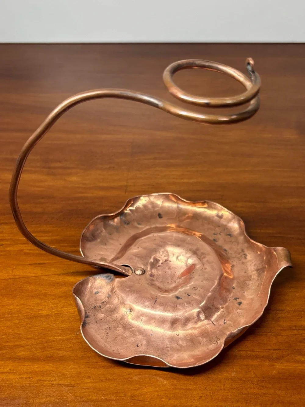 Vtg 1930’s Crafstmen Inc. Copper Candlestick Holder #357 Hand Made